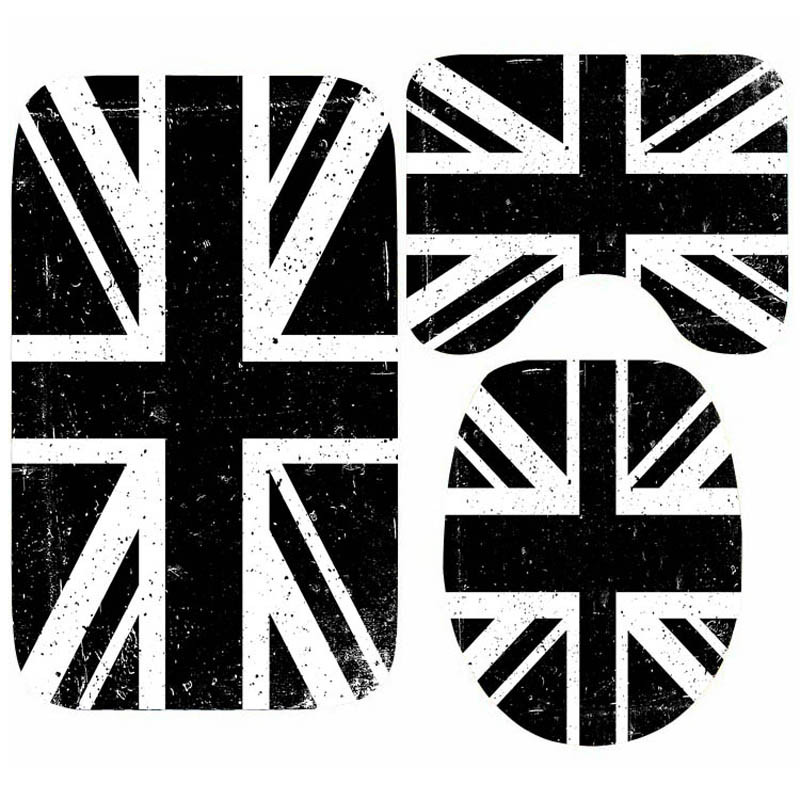 Home Textiles Uk - Grunge czarno-biały flaga Union Jack komplet