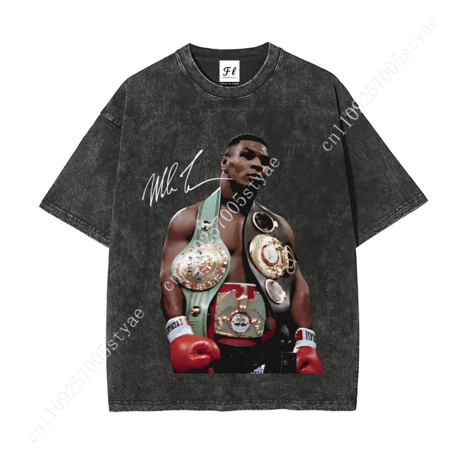 Quilt Cotton Summer - Koszulka Mike Tyson, vintage z lat