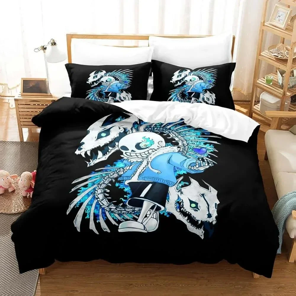 Home Textiles & Furnishings - Komplety pościeli Undertale Sans z motywami