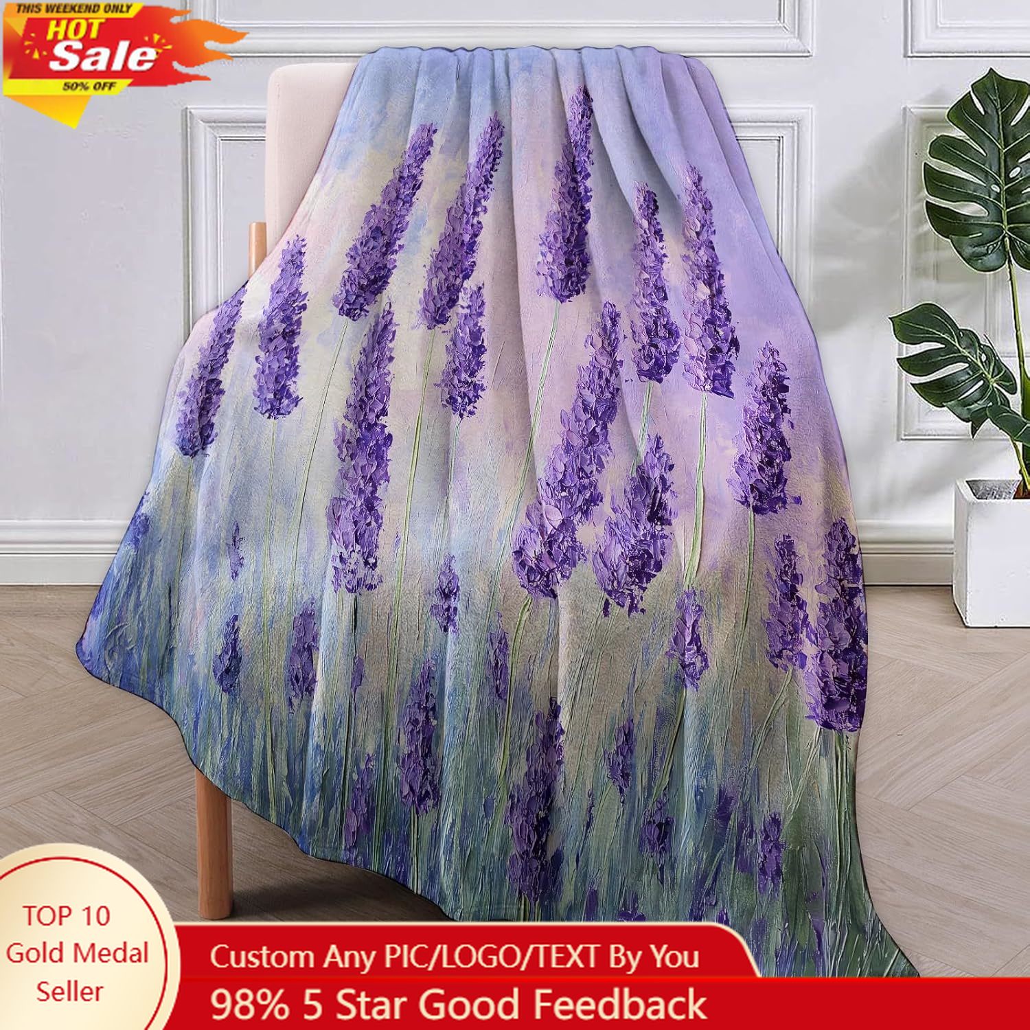 Home Textiles & Furnishings - Koc flanelowy dla miłośniczek kempingu, prezenty