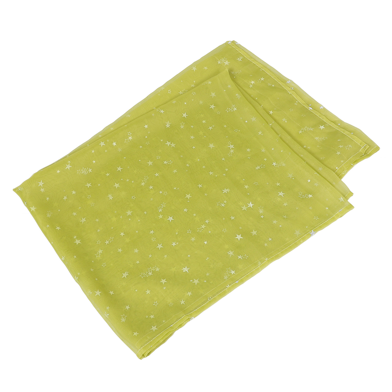 Curtain Sheer Voile - Zielone, przezroczyste zasłony z folii Silver