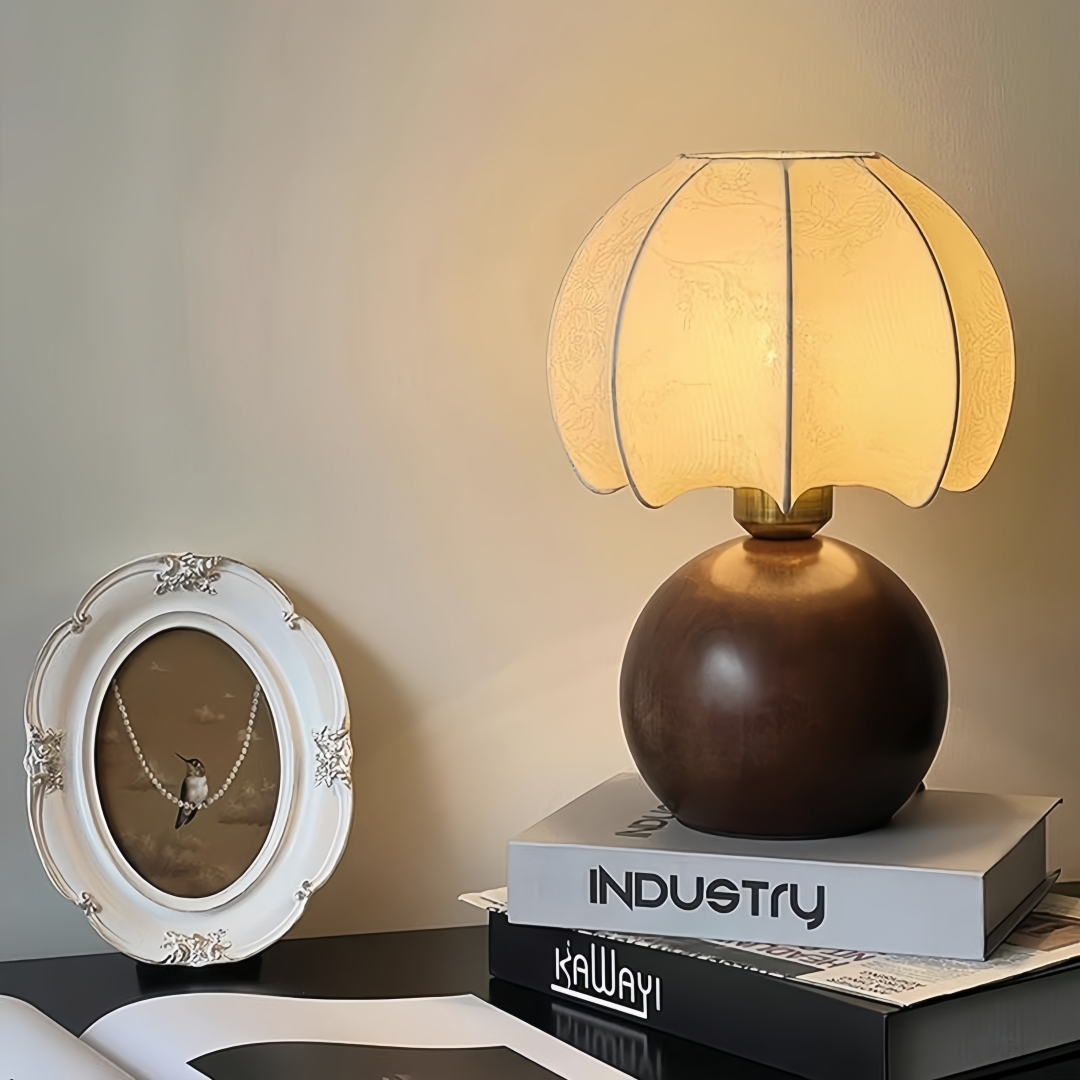Home Textiles & Furnishings - Lampa stołowa w stylu vintage z