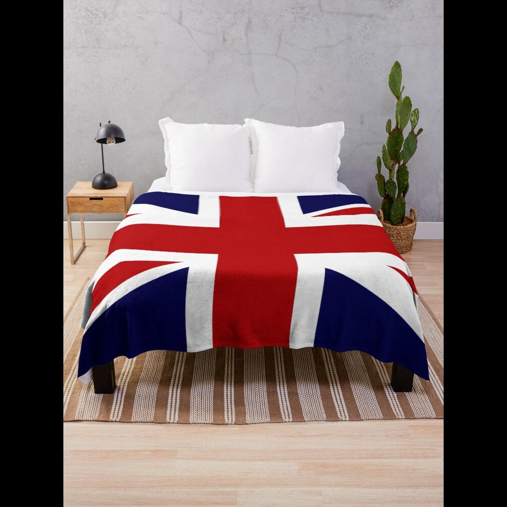 Home Textiles Uk - Koc z flagą brytyjską Union Jack
