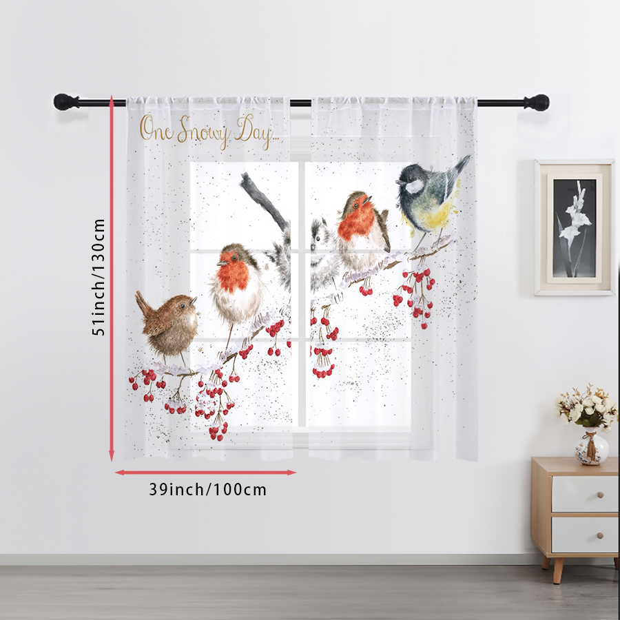 2 sztuki przezroczystych zasło – Curtain Sheer Voile recenzja i cena