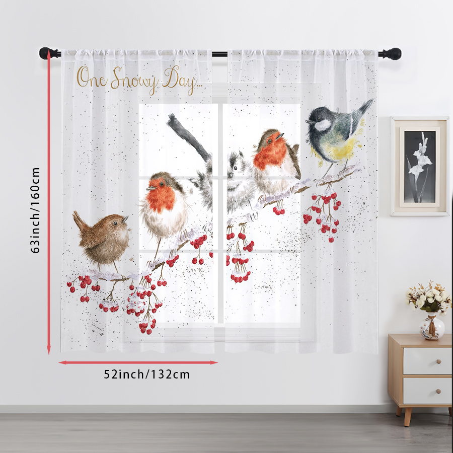 2 sztuki przezroczystych zasło – Curtain Sheer Voile recenzja i cena