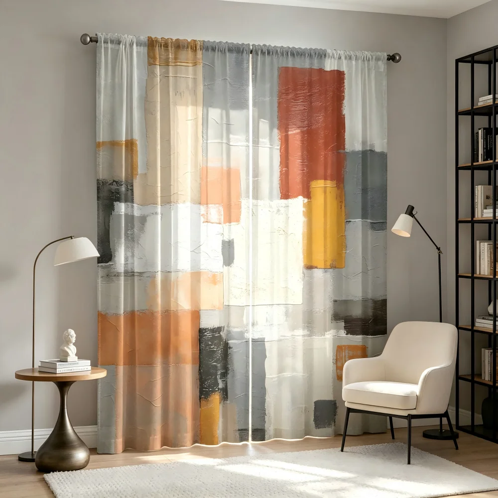 2 szt. Przezroczyste zasłony z – Curtain Sheer Voile recenzja i cena