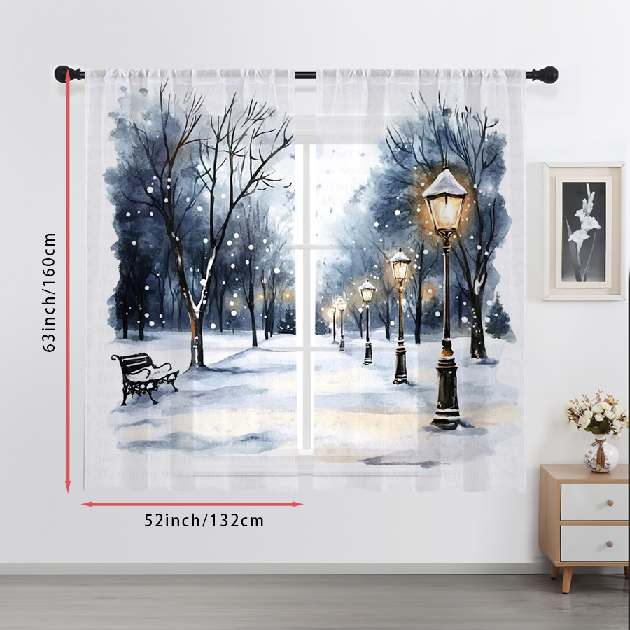 2 sztuki przezroczystych zasło – Curtain Sheer Voile recenzja i cena