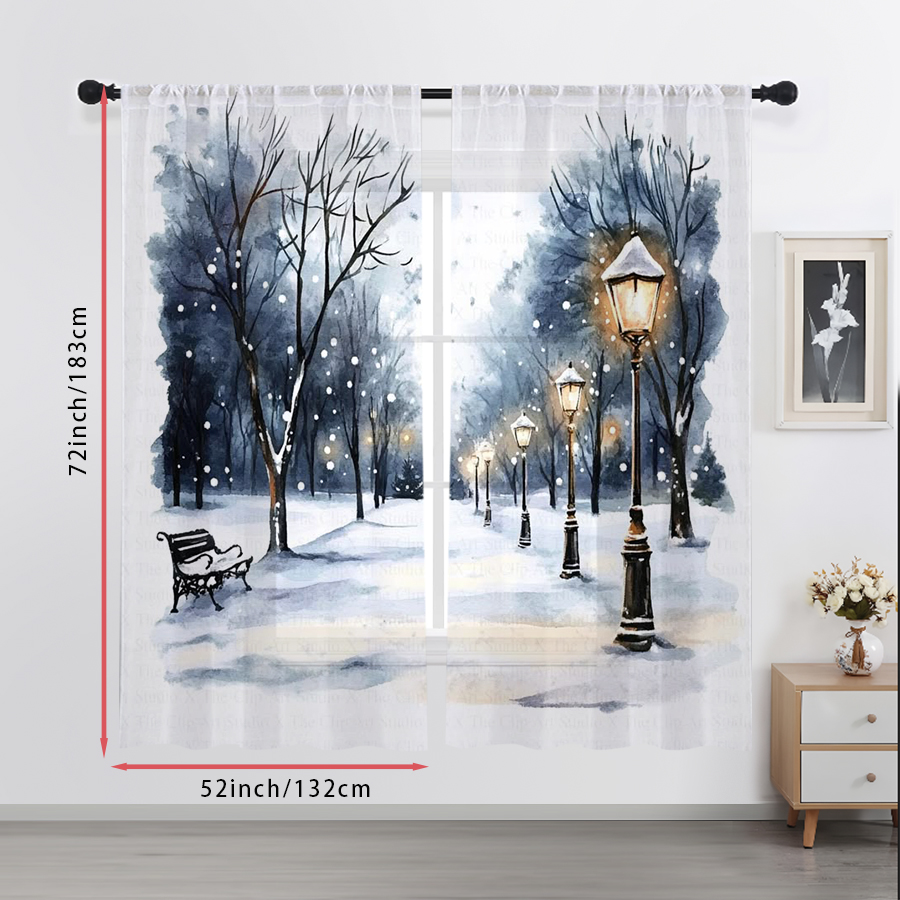 2 sztuki przezroczystych zasło – Curtain Sheer Voile recenzja i cena