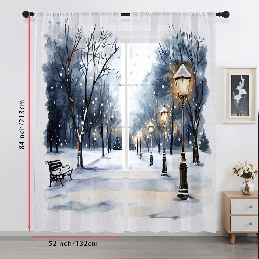 2 sztuki przezroczystych zasło – Curtain Sheer Voile recenzja i cena