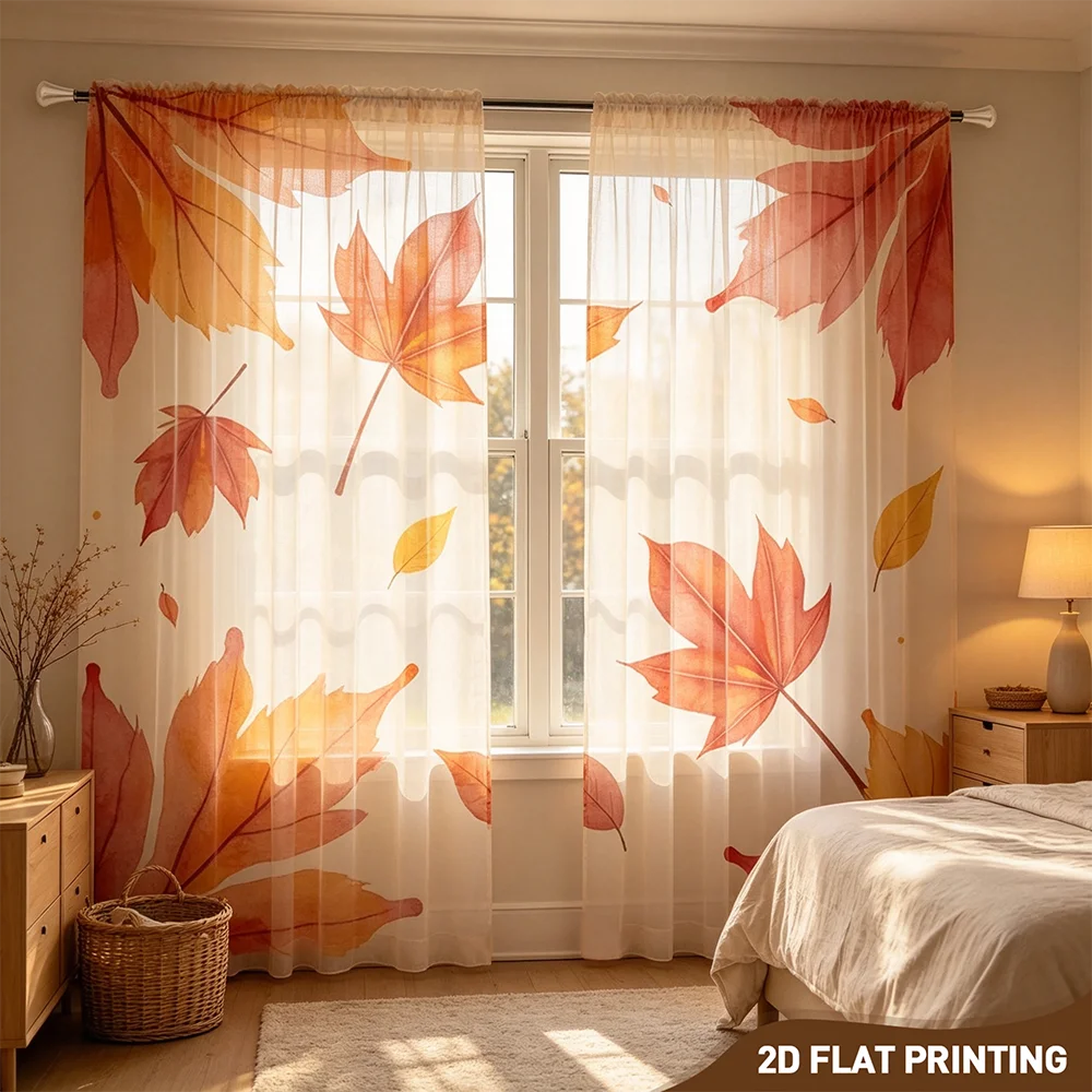 2 szt. Przezroczyste zasłony z – Curtain Sheer Voile recenzja i cena
