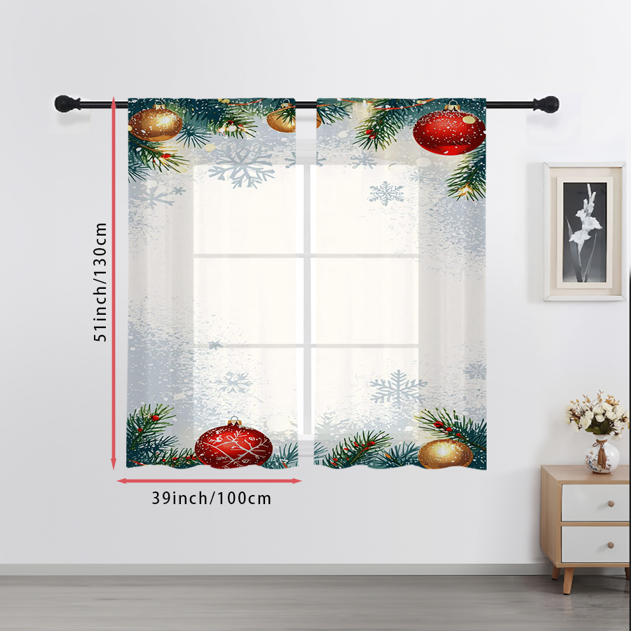 2 sztuki przezroczystych zasło – Curtain Sheer Voile recenzja i cena