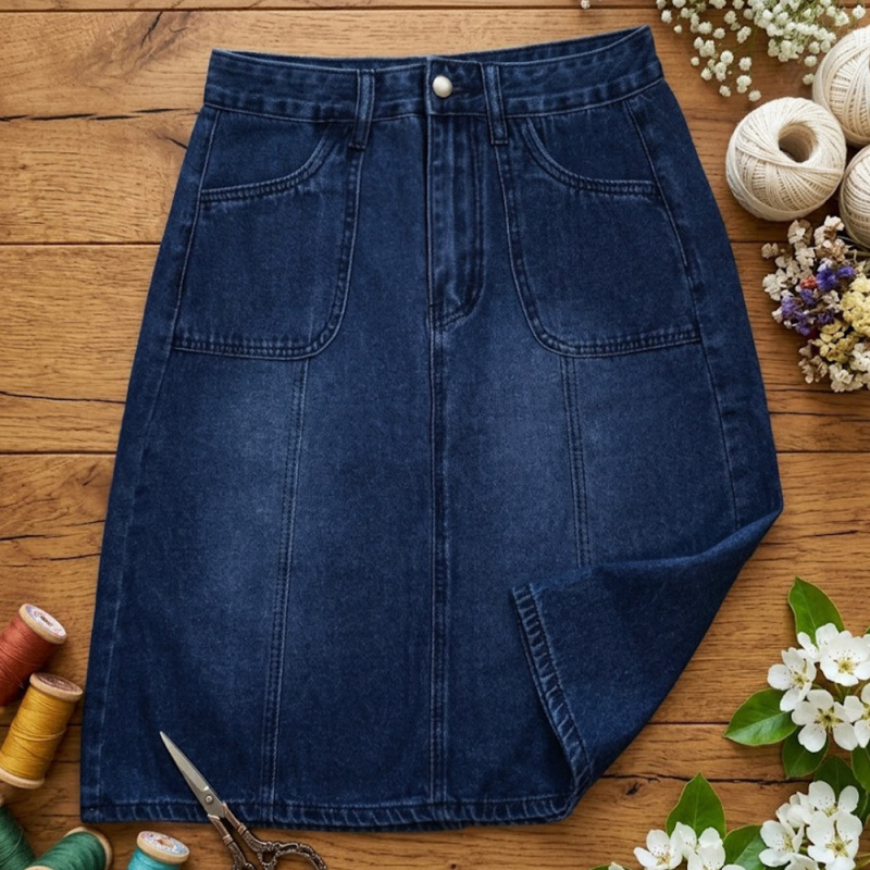 Damska spódnica dżinsowa o kro – Quilt Cotton Summer recenzja i cena