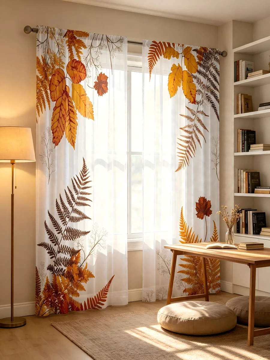 2 szt. Przezroczyste zasłony z – Curtain Sheer Voile recenzja i cena