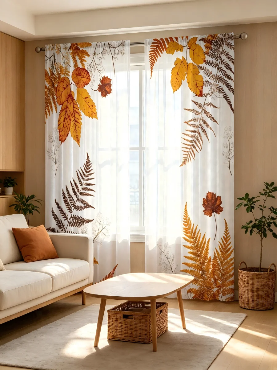 2 szt. Przezroczyste zasłony z – Curtain Sheer Voile recenzja i cena
