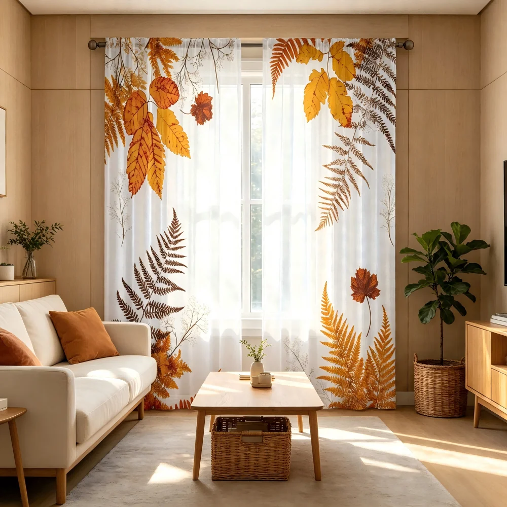 2 szt. Przezroczyste zasłony z – Curtain Sheer Voile recenzja i cena
