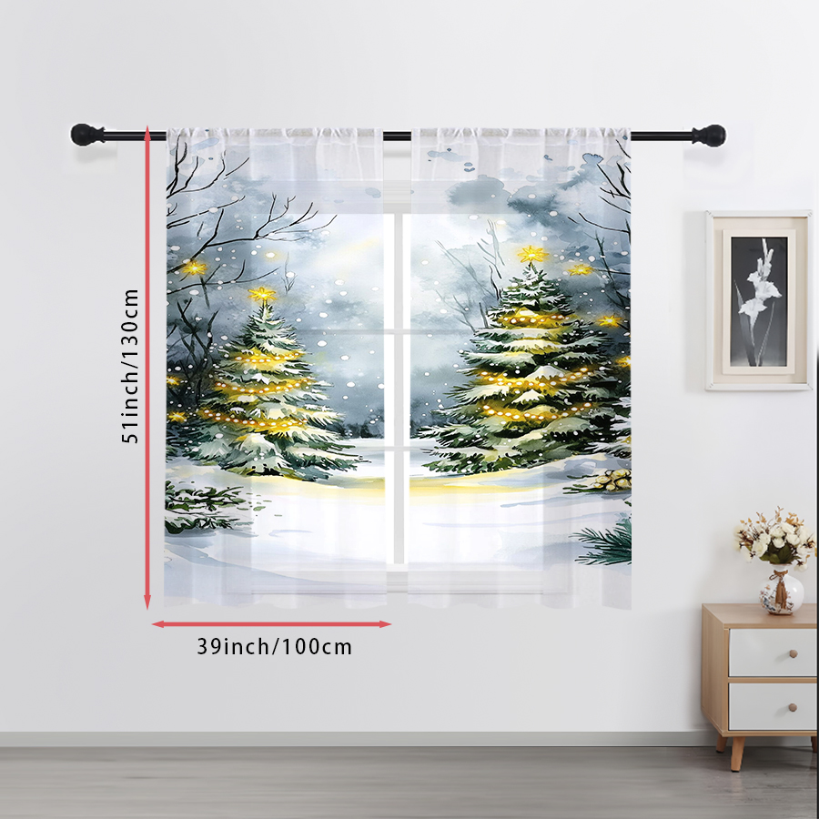 2 sztuki przezroczystych zasło – Curtain Sheer Voile recenzja i cena