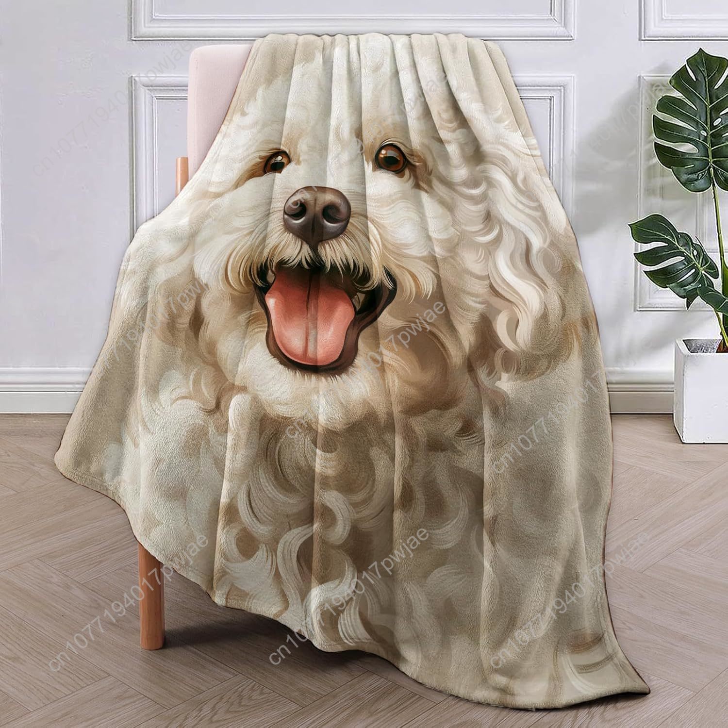 Koc z portretem radosnego pudl – Home Textiles & Furnishings recenzja i cena