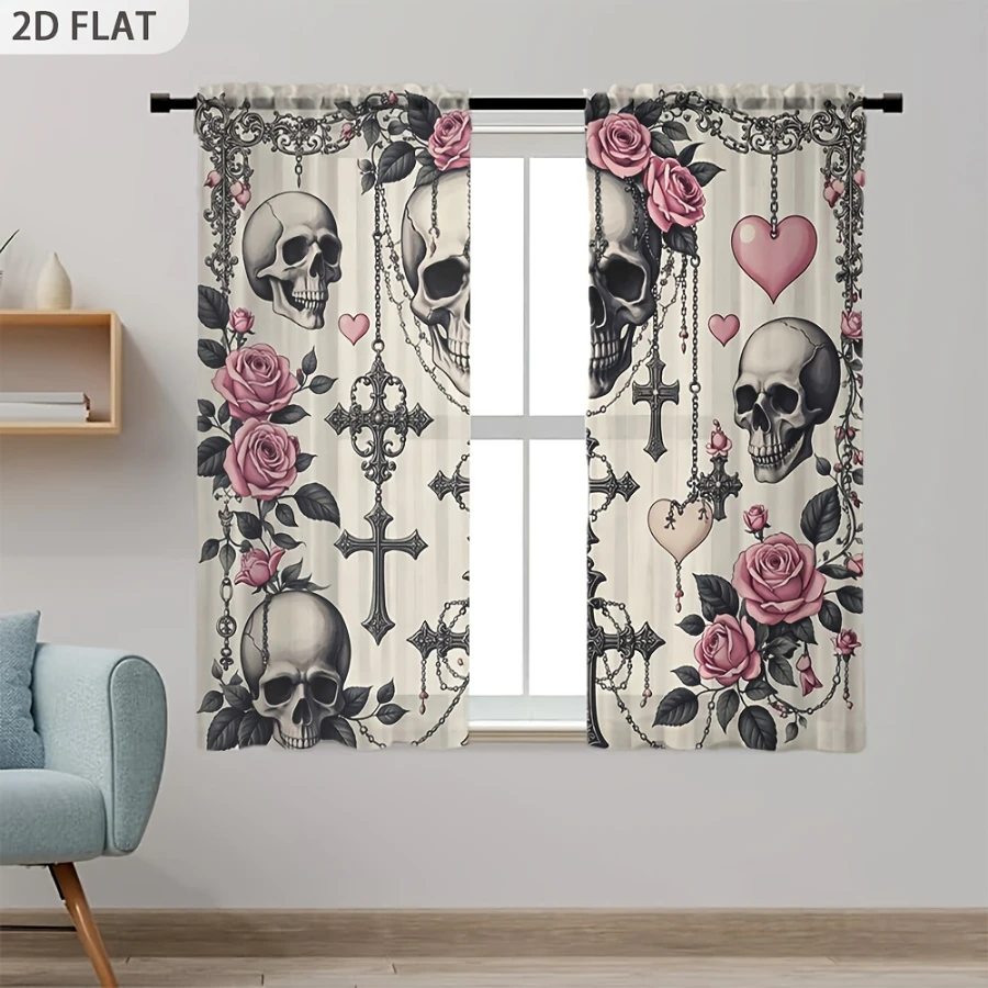 2 szt. Przezroczyste zasłony z – Curtain Sheer Voile recenzja i cena