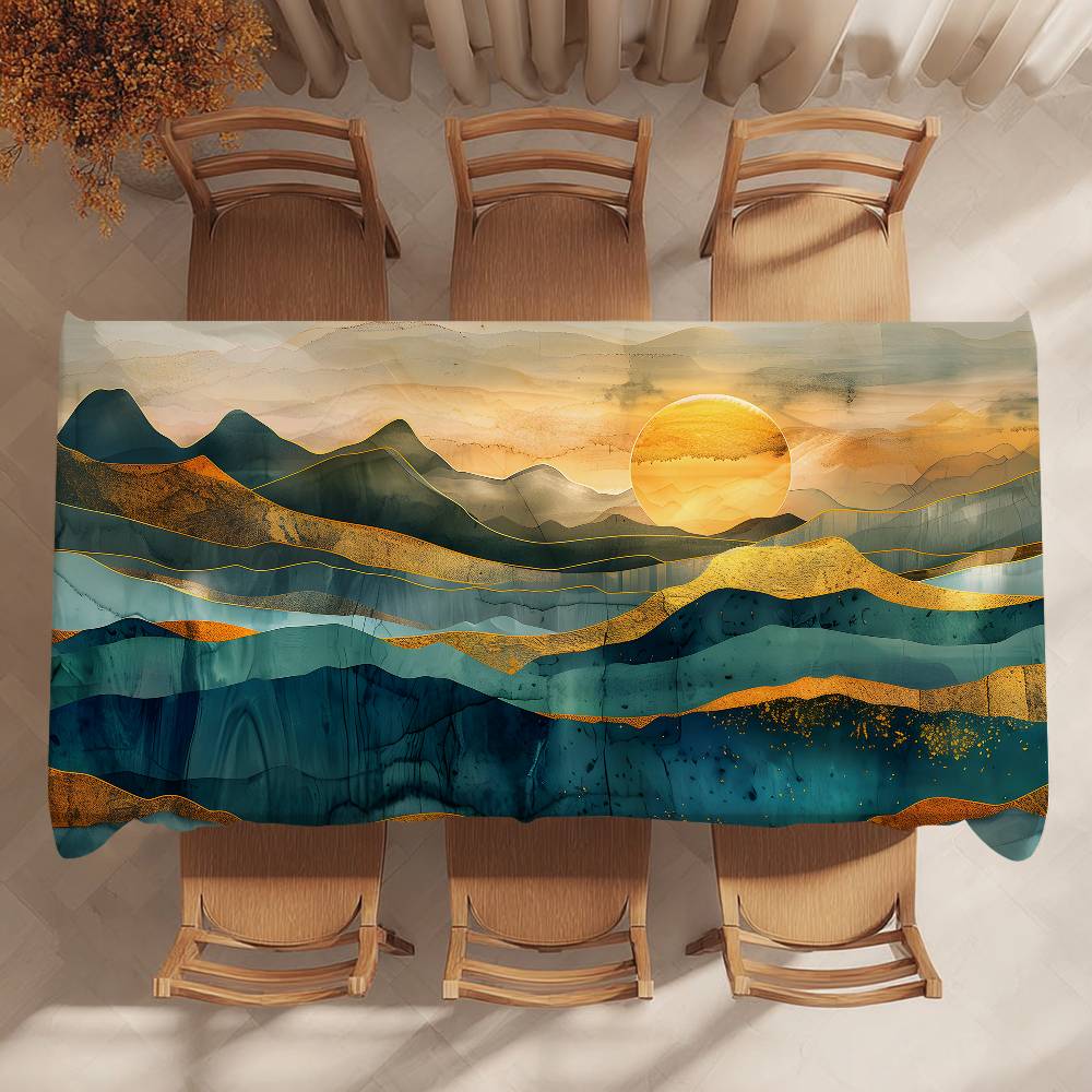 Obrus na stół z motywem górski – Home Landing Textiles recenzja i cena